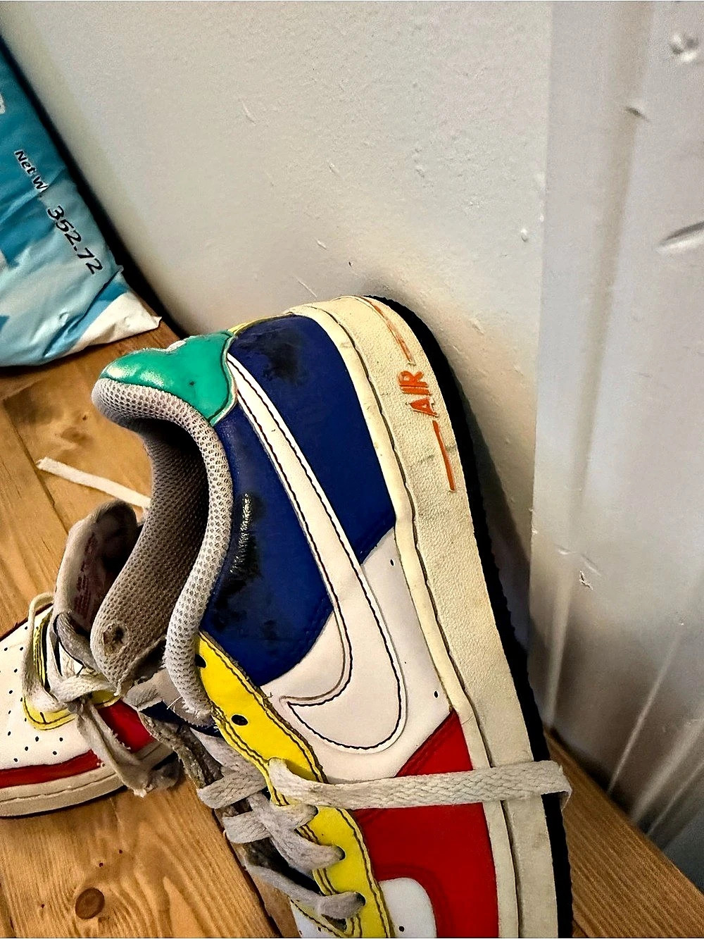 Nike Air Force 1 Low 'Sunburst' Color Block Sneakers - Picture 6 of 8